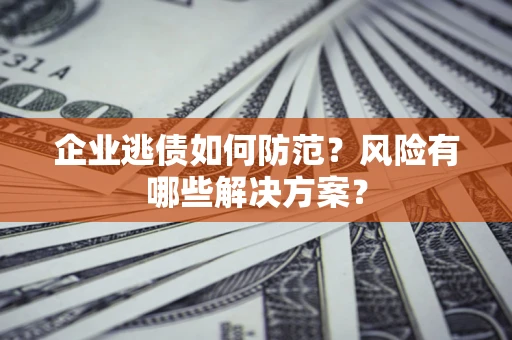 北京企业逃债如何防范？风险有哪些解决方案？