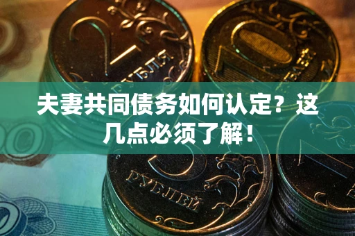 北京夫妻共同债务如何认定？这几点必须了解！