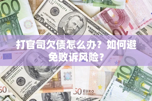 北京打官司欠债怎么办？如何避免败诉风险？