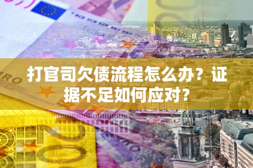 北京打官司欠债流程怎么办？证据不足如何应对？