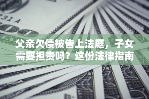 北京父亲欠债被告上法庭，子女需要担责吗？这份法律指南必须看完