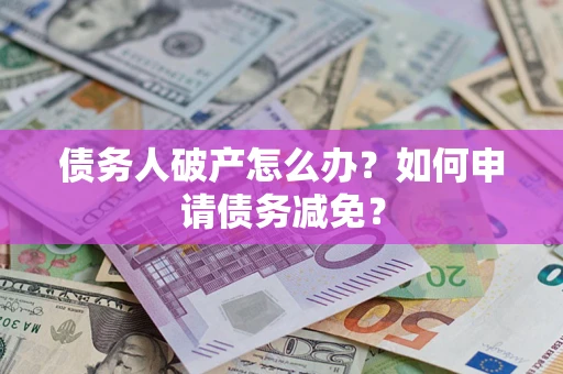 北京债务人破产怎么办？如何申请债务减免？