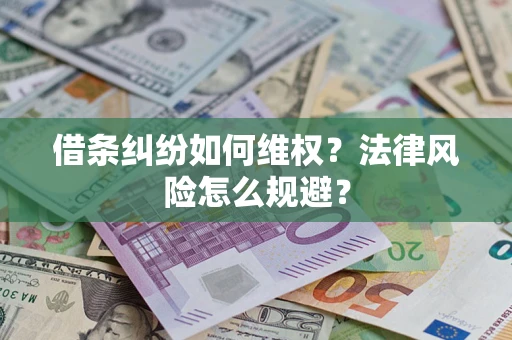 北京借条纠纷如何维权？法律风险怎么规避？